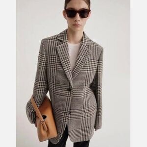 ★100% Authentic!! Org.$980 NWT TOTÊME Longline Wool Blazer Size 38★